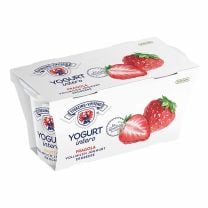 Erdbeere Vollmilchjoghurt vom Milchhof Sterzing mit cremiger Konsistenz und fruchtiger Note