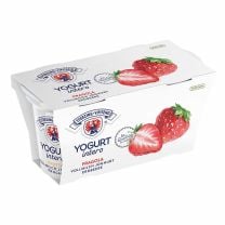 Vollmilch Joghurt mit Erdbeere, beste Joghurt-Qualität aus fair gehandelter Südtiroler Bauernhofmilch.