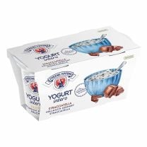 Stracciatella Vollmilchjoghurt vom Milchhof Sterzing mit cremiger Textur und feinen Schokoladenstückchen