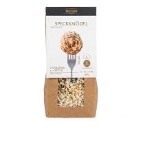 Speckknödel Fertigmischung von Stamser Gourmet mit 12 % Speck – für sechs traditionelle Südtiroler Knödel.