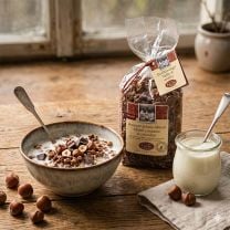 Schoko Knuspermüsli mit Haselnüssen 350g