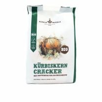Kürbiskern Cracker Bio von Schalk Mühle – knuspriger, veganer Snack mit Protein aus Österreich.