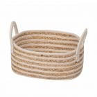 Ovaler Präsentkorb Natur M – Liora Ablagekorb 36 × 26 × 16 cm