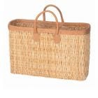 Große rechteckige Strohtasche Natur – Natural Elegance Big