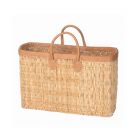 Rechteckige Strohtasche Natur – Natural Elegance