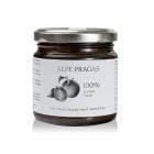 Apricot-Peach Fruchtaufstrich von Alpe Pragas enthält 100 % Frucht – 50 % Marille, 50 % Pfirsich – und keinen zugesetzten Zucker.