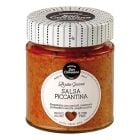 Pikante Salsa Sauce mit Artischocken, Paprika und Chili, zum Abschmecken von Gerichten oder auch als Brotaufstrich verwendbar.