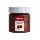 Sonnengereifte, halbgetrocknete Kirschtomaten aus Süditalien, eingelegt in extra nativem Olivenöl von De Carlo.