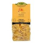 Eggerhof Kürbis-Fettuccine aus Eierteig mit 12 % Kürbismus, handwerklich hergestellt in Südtirol.