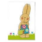 "Hase mit Gießkanne" Postkarte