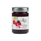 BIO Fruchtaufstrich Bacche rosse e ciliegia – rote Beeren und Kirsche von Frucht Alpin Südtirol im 200g Glas.