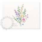 Postkarte „Alles Liebe“ von handgemacht mit Liebe mit zartem Blumenstrauß im A6 Querformat auf hochwertiger Holzschliffpappe