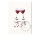 "Partner in Wine" Postkarte