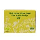 BIO-Kräutertee vom Kräuterschlössl aus dem Vinschgau: Südtiroler Alpen Gold BIO-Kräutertee in 15 portionierten Filterbeuteln. 