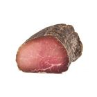 Exklusiver Magerspeck vom Südtiroler Bergbauernhof Schwein, luftgetrocknet und geräuchert im Steinkeller des Obertimpfler Hofes.
