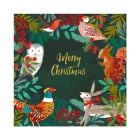 Weihnachtsservietten mit Waldtieren „Christmas Forest“ 33 × 33 cm