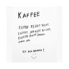 Papierservietten mit Kaffeespruch „Kaffee redet nicht“ 33 × 33 cm