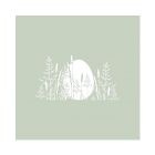 AKTION -  Osterservietten mit Osterei „Pure Easter Egg green“ 33 × 33 cm
