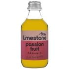 Limestone Passion Fruit Bio, mild prickelnde Perlage, leicht säuerliche Note und schöne Bitterness.