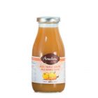 AOK Apfel-Orange-Karotte Saft von Annalena – 250 ml fruchtige Erfrischung aus Südtirol, ohne Zuckerzusatz, im Glas.