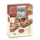 Fruchtiger Müsliriegel mit Cranberrys, Mandeln und Gojibeeren von Fuchs Naturkost aus Südtirol.