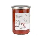 Stückige Tomaten mit Basilikum aus italienischen Tomaten im Glas, ideal für für Pasta und Pizza.