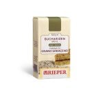 Buchweizenmehl grob gemahlen der Rieper Mühle mit kräftig nussigem Geschmack für traditionelle Südtiroler Back- und Kochrezepte.