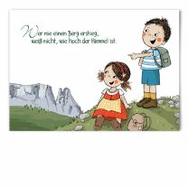 "Bergsteigen" Postkarte
