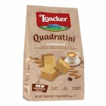 "Quadratini Cappuccino" Loacker Waffel-Würfel 110g