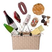 Südtiroler Geschenkkorb mit Speck & Wein zum Selbstgestalten