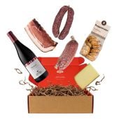 Griasti Südtirol – Geschenkbox mit Speck, Käse & Rotwein