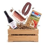 Richtig guat – Südtiroler Geschenkkiste mit Speck & Rotwein