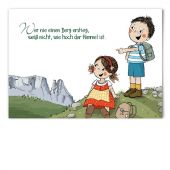 "Bergsteigen" Postkarte