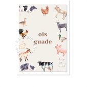 "ois guade - Tiere " Postkarte