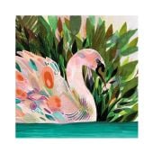 AKTION - Papierservietten „Swan“ mit Schwanenmotiv 33 x 33 cm