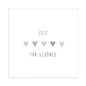 AKTION - Papierservietten "Zeit für Schönes" 33 x 33 cm