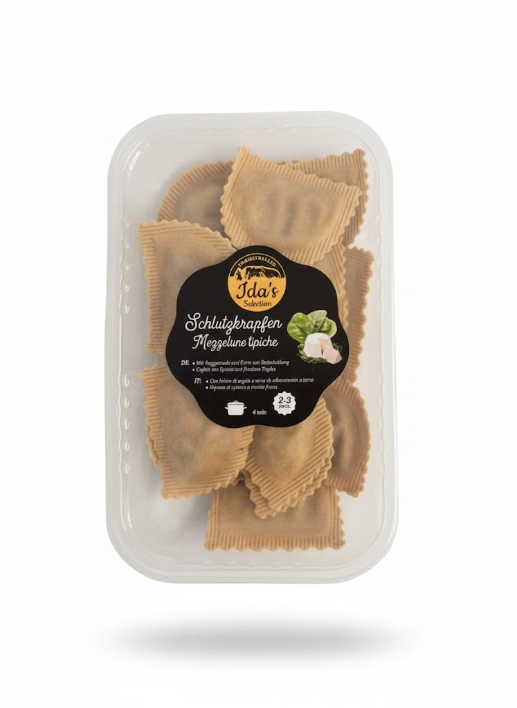 "Schlutzkrapfen - Mezzelune tipiche" gefüllte Südtiroler Teigtaschen 300g