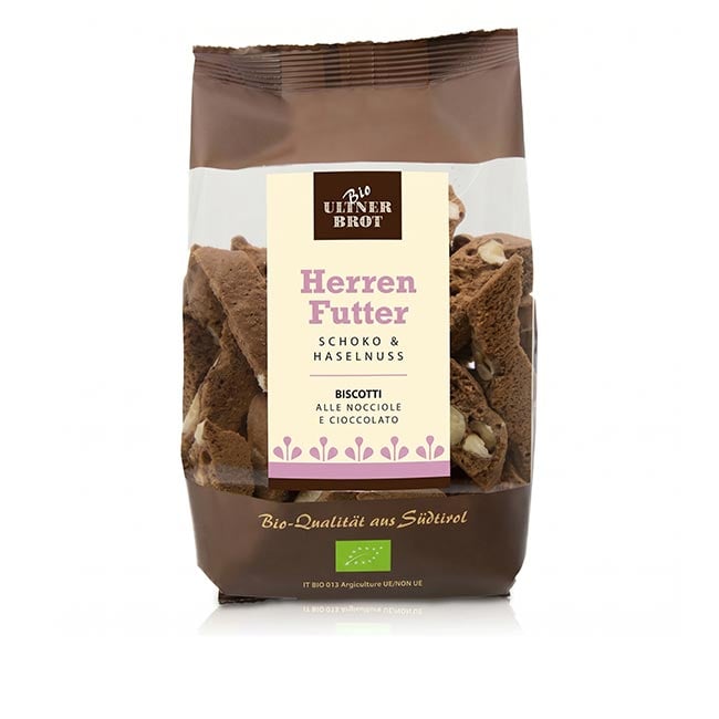 "Herrenfutter dunkel" Schoko-Haselnuss Cantuccini BIO 175g