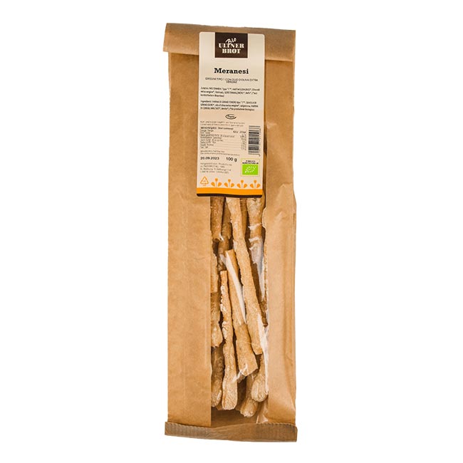 "Meranesi Grissini Klassik" handgerollte Brotstangen BIO 100g