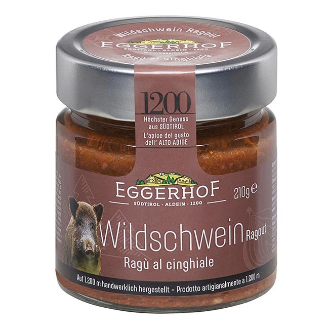 "Ragú al cinghiale - Wildschwein Ragout" Soße mit Wildschweinfleisch 210g