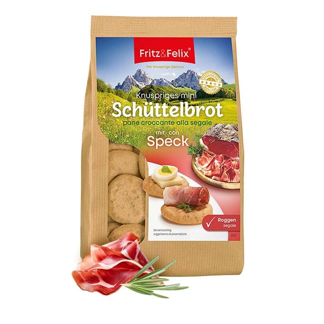 Mini Schüttelbrot mit Speck 125g
