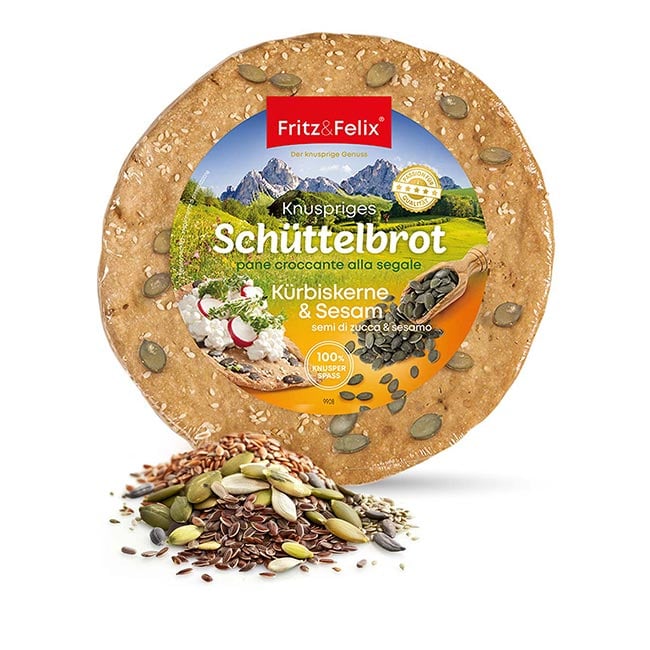 Schüttelbrot mit Kürbiskerne und Sesam 150g