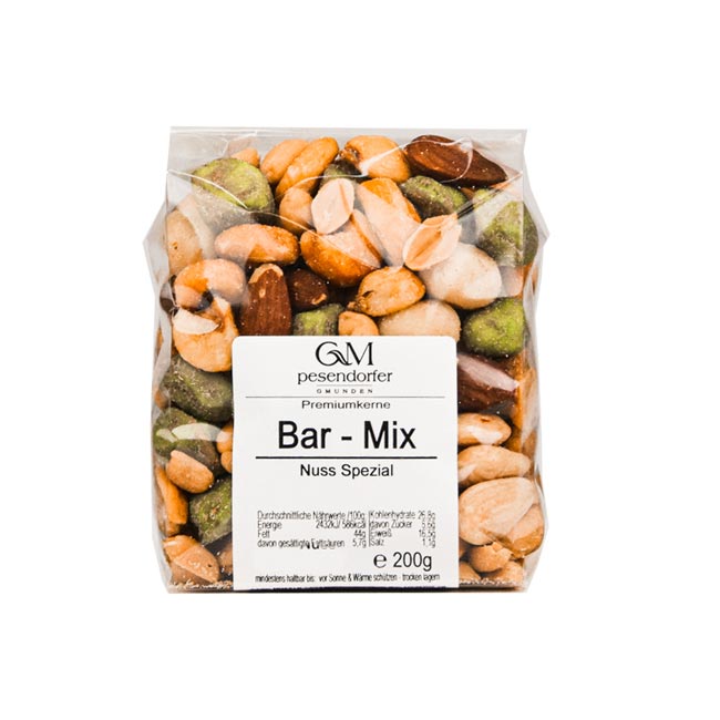 „Bar-Mix Spezial" Premiumkerne Nussmischung mit Wasabi 200g