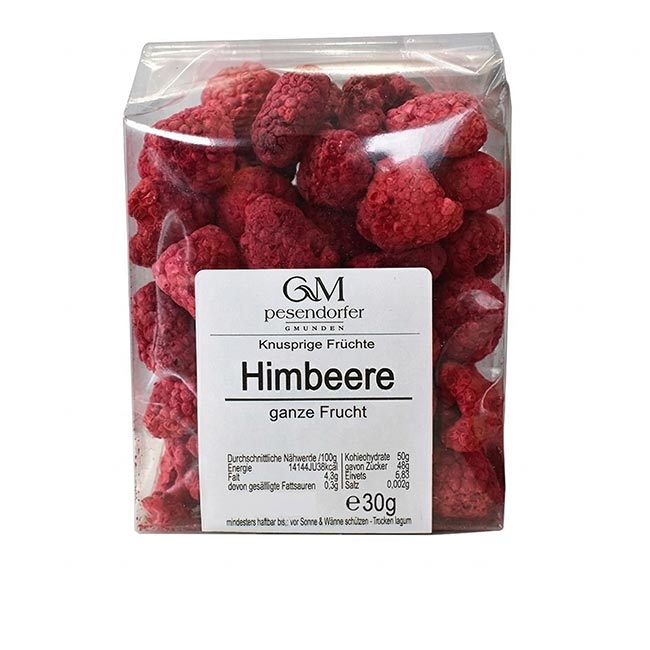 "Knusprige Früchte" Himbeeren gefriergetrocknet 30g