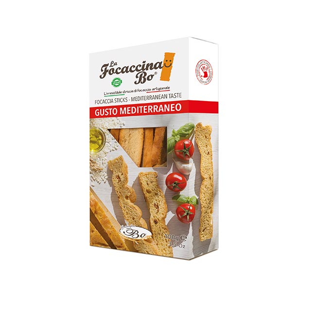 "La Focaccina Bo" mediterrane Focaccia Sticks 100g