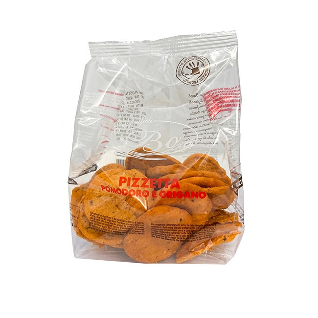 "Pizzetta Pomodoro e Origano" knuspriger Pizza Snack 150g