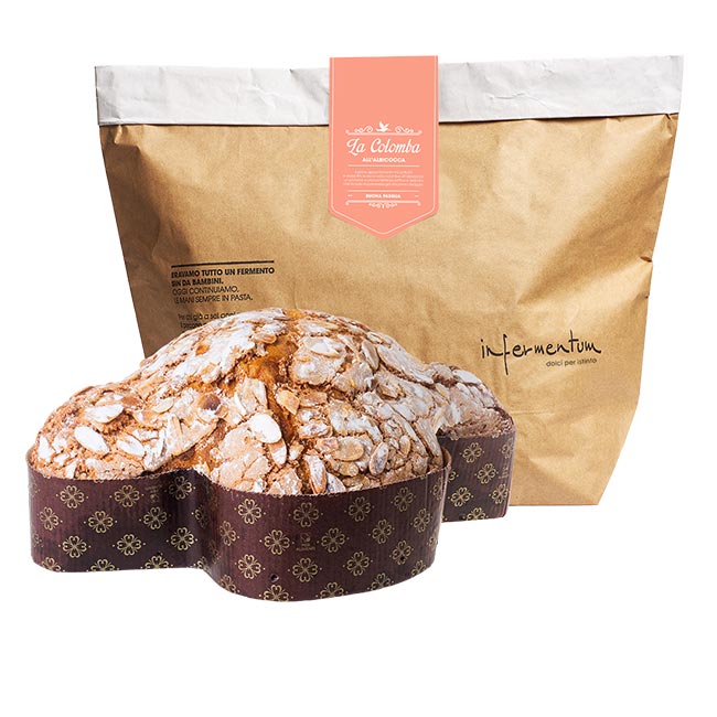 "La Colomba all albicocca" Traditioneller italienischer Hefekuchen mit Aprikose 750g