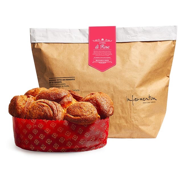 "La Torta di Rose" Traditioneller italienischer Hefekuchen in Rosenform 650g