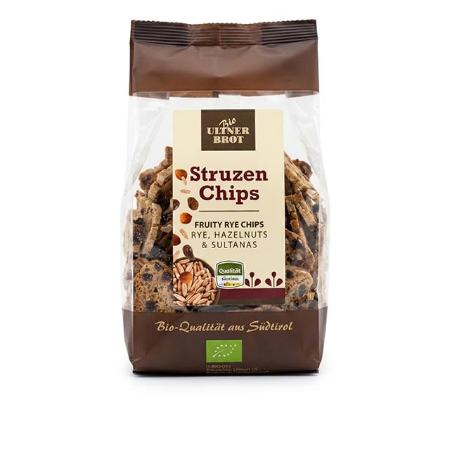 "Struzen Chips" Früchte-Knusperbrot-Streifen BIO 175g