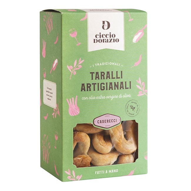 "Taralli artigianali casarecci" hausgemachtes Knabbergebäck 250g